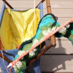 Knitting Tote Outside