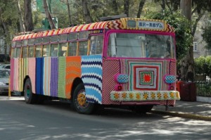 yarn bomb bus